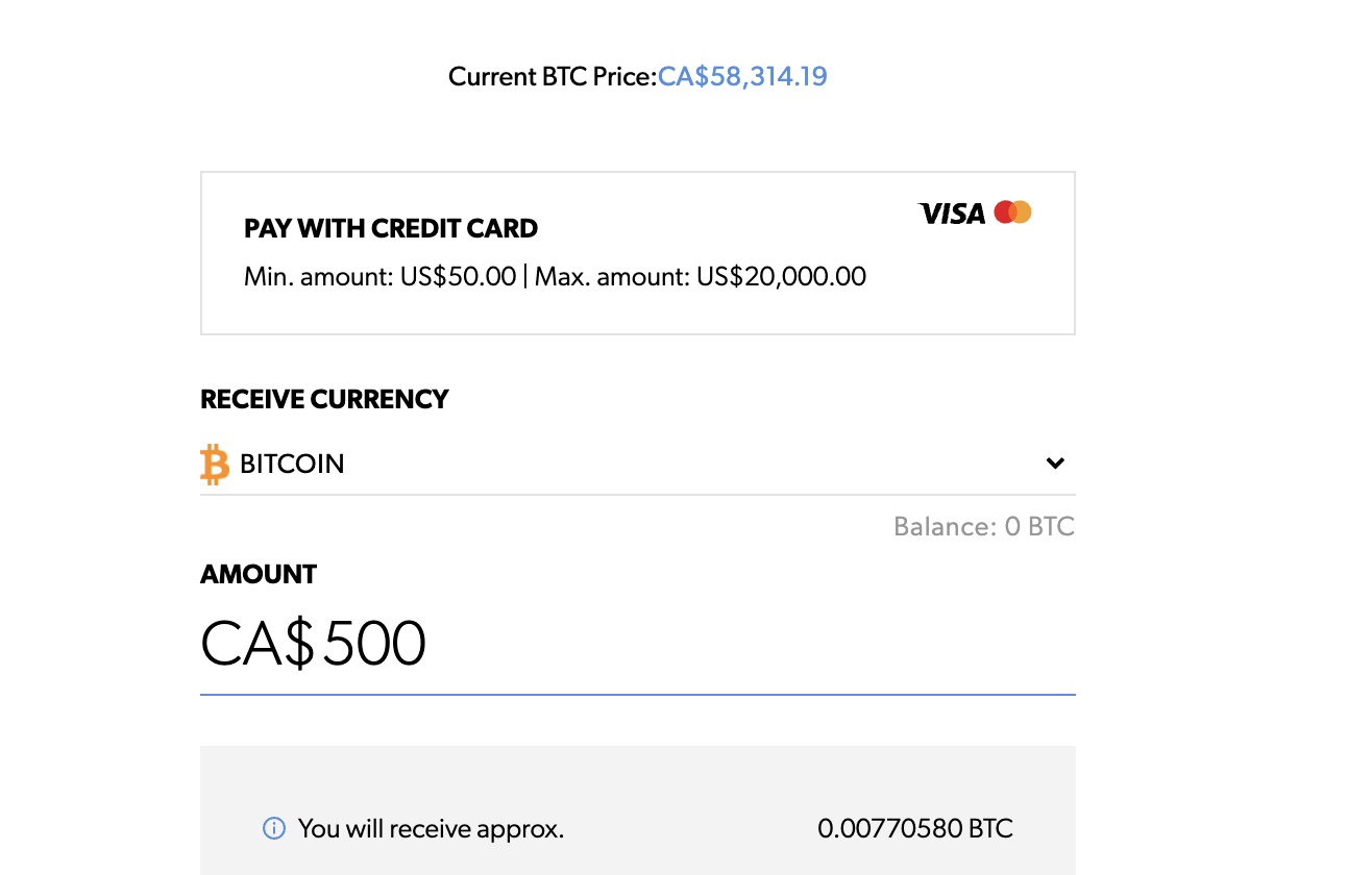 how to buy crypto with your credit card